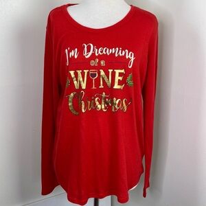 Holiday Time Red Long Sleeve Sweater size L